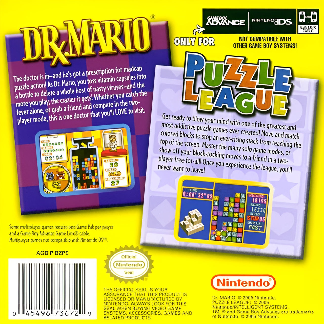 Dr. Mario and Puzzle League