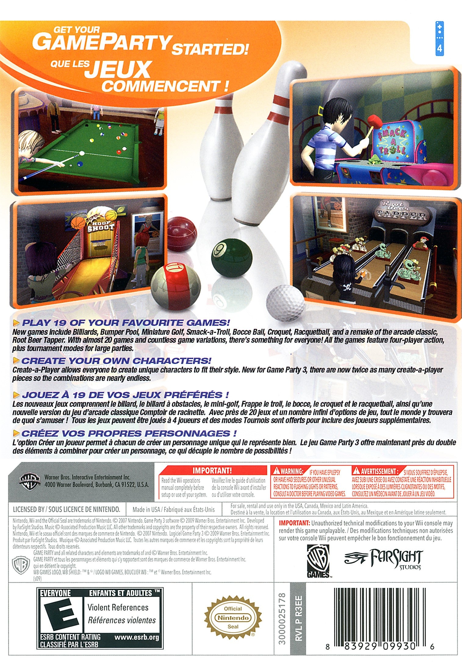 Game Party 3 Wii - Video Game - Used - CaveGamers - Image 2