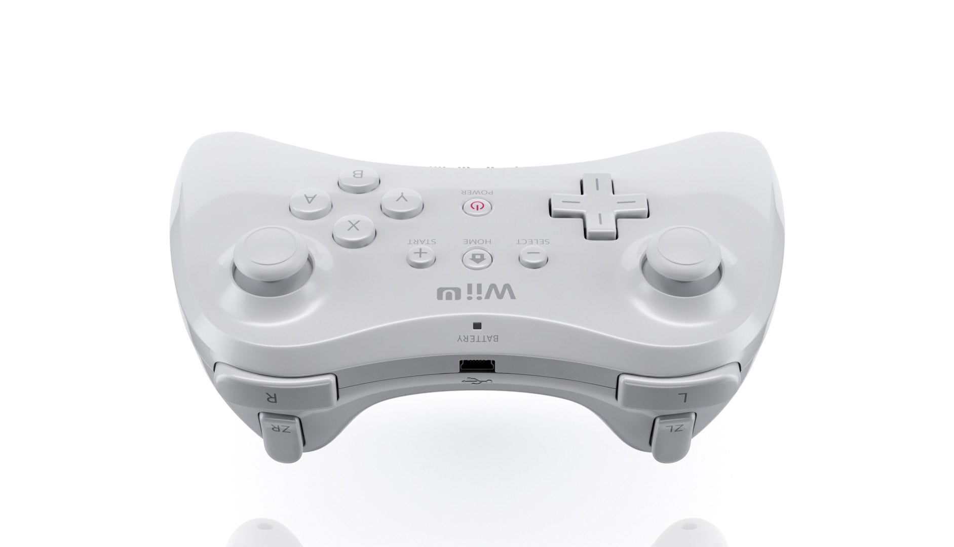 Wii U Pro Controller - White - Video Game Accessory - Used - CaveGamers - Image 3