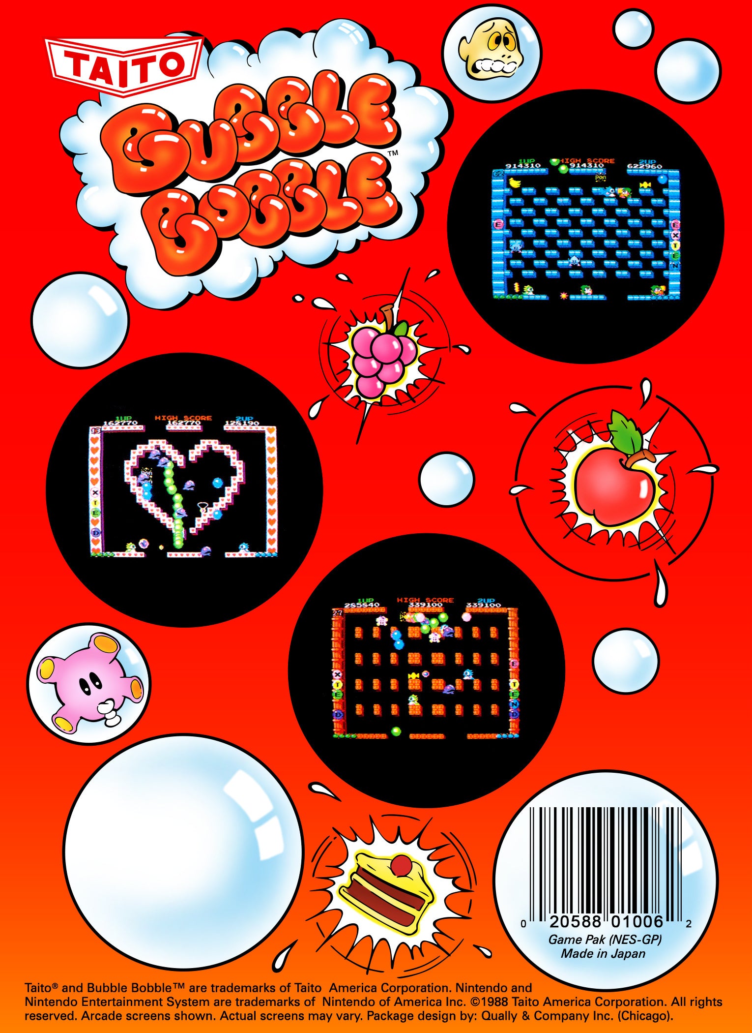 Bubble Bobble NES - Video Game - Used - CaveGamers - Image 2