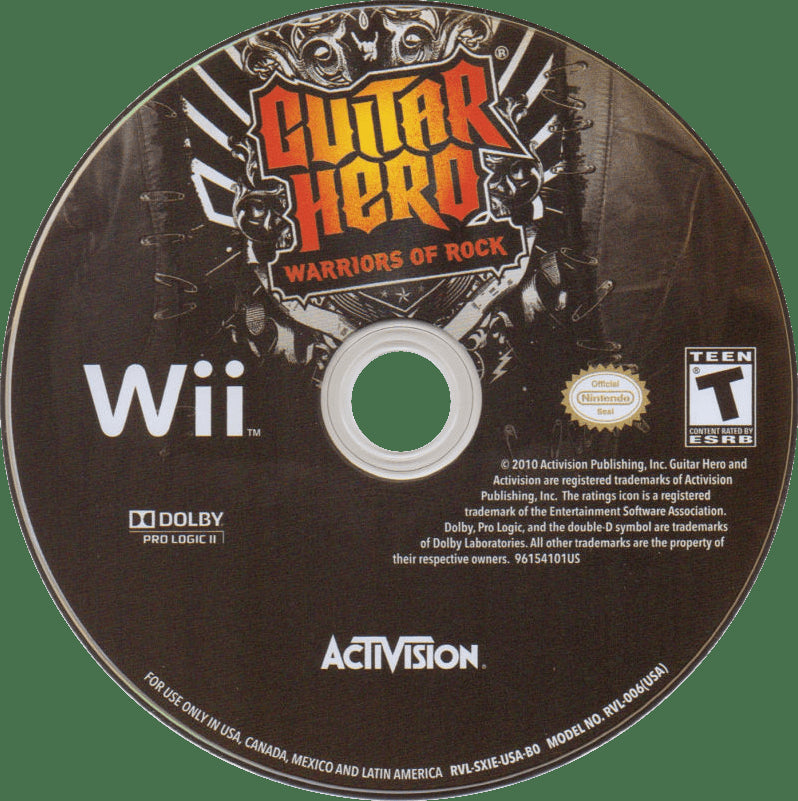 Guitar Hero: Warriors of Rock Wii - Video Game - Used - CaveGamers - Image 3