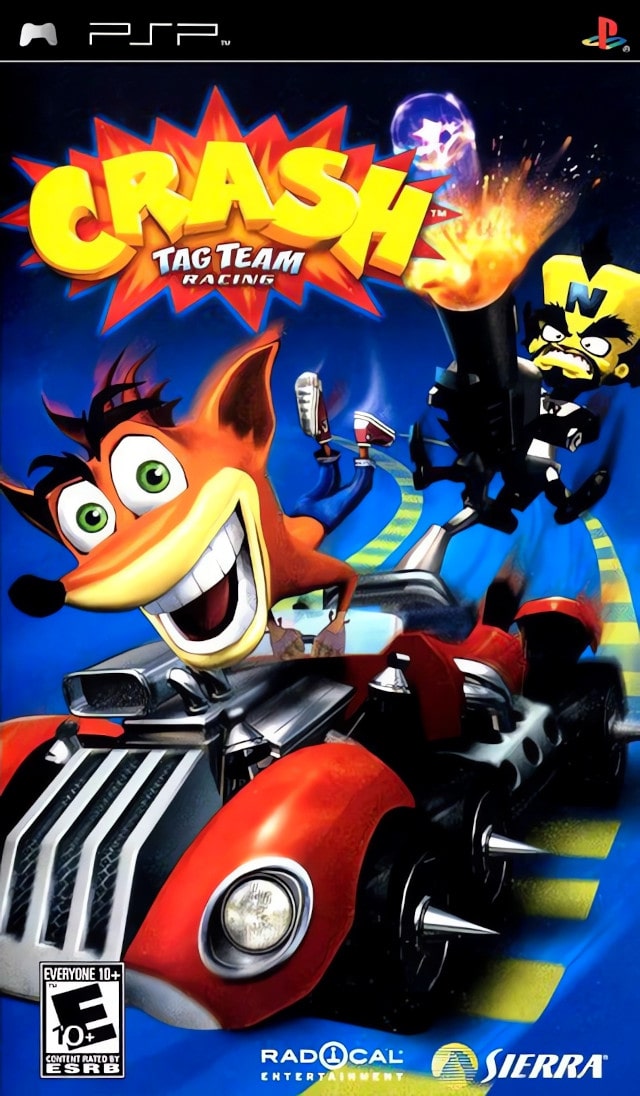 Crash Tag Team Racing PSP - Video Game - Used - CaveGamers