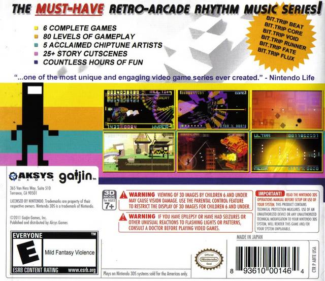 Bit.Trip Saga 3DS - Video Game - Used - CaveGamers - Image 2