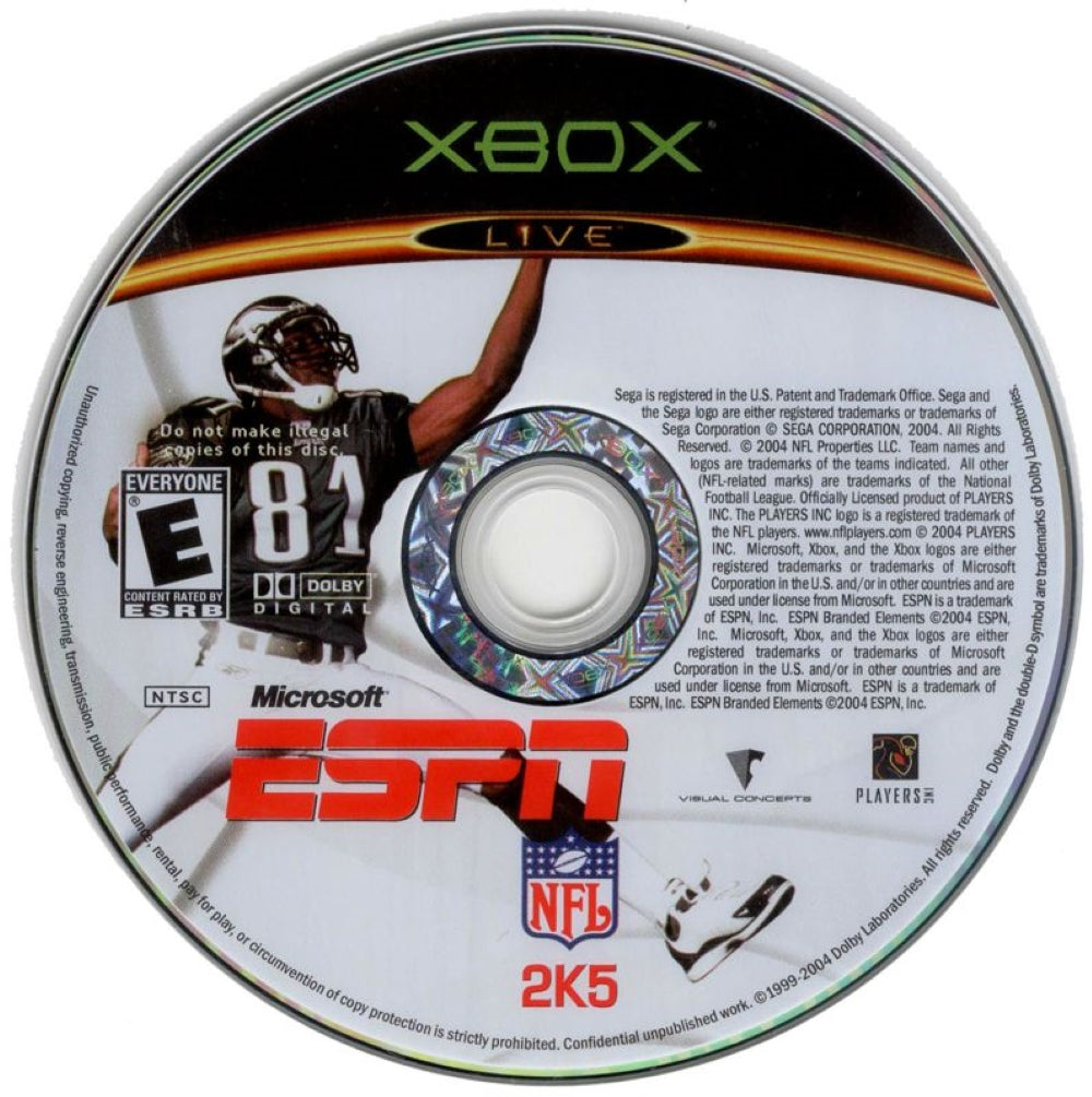 ESPN NFL 2K5 Xbox - Video Game - Used - CaveGamers - Image 3