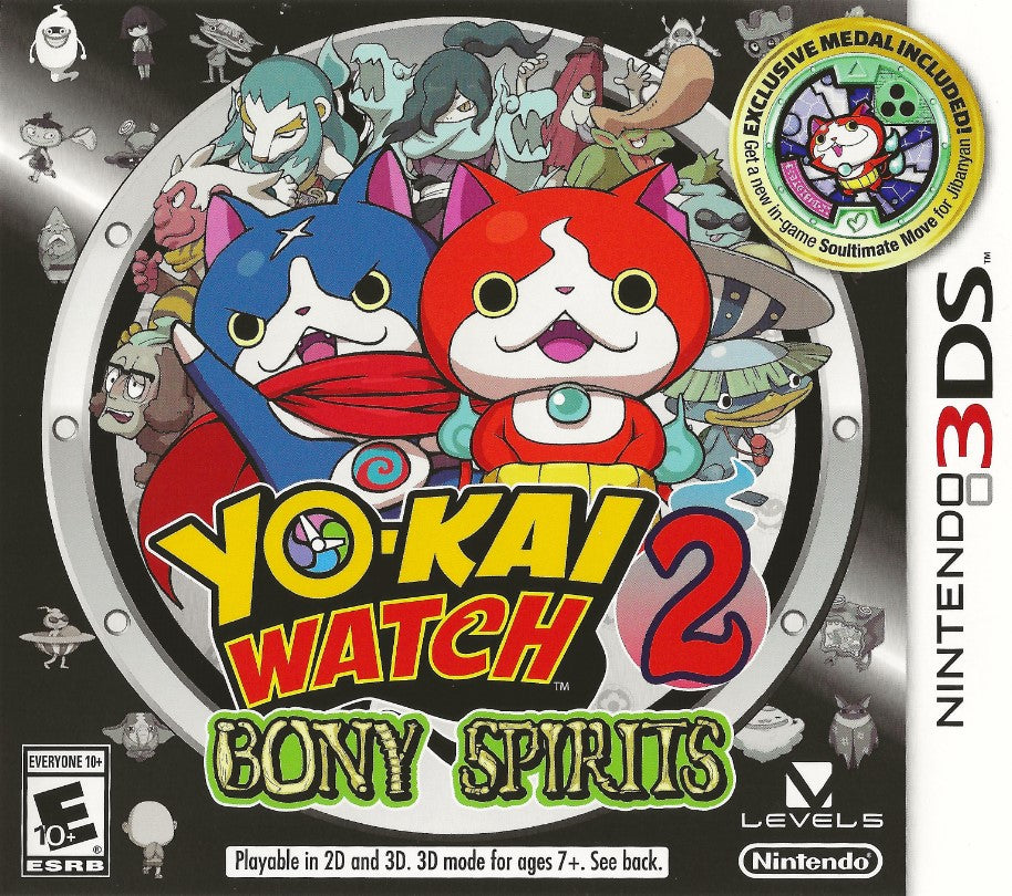 Yo-kai Watch 2: Bony Spirits 3DS - Video Game - Used - CaveGamers