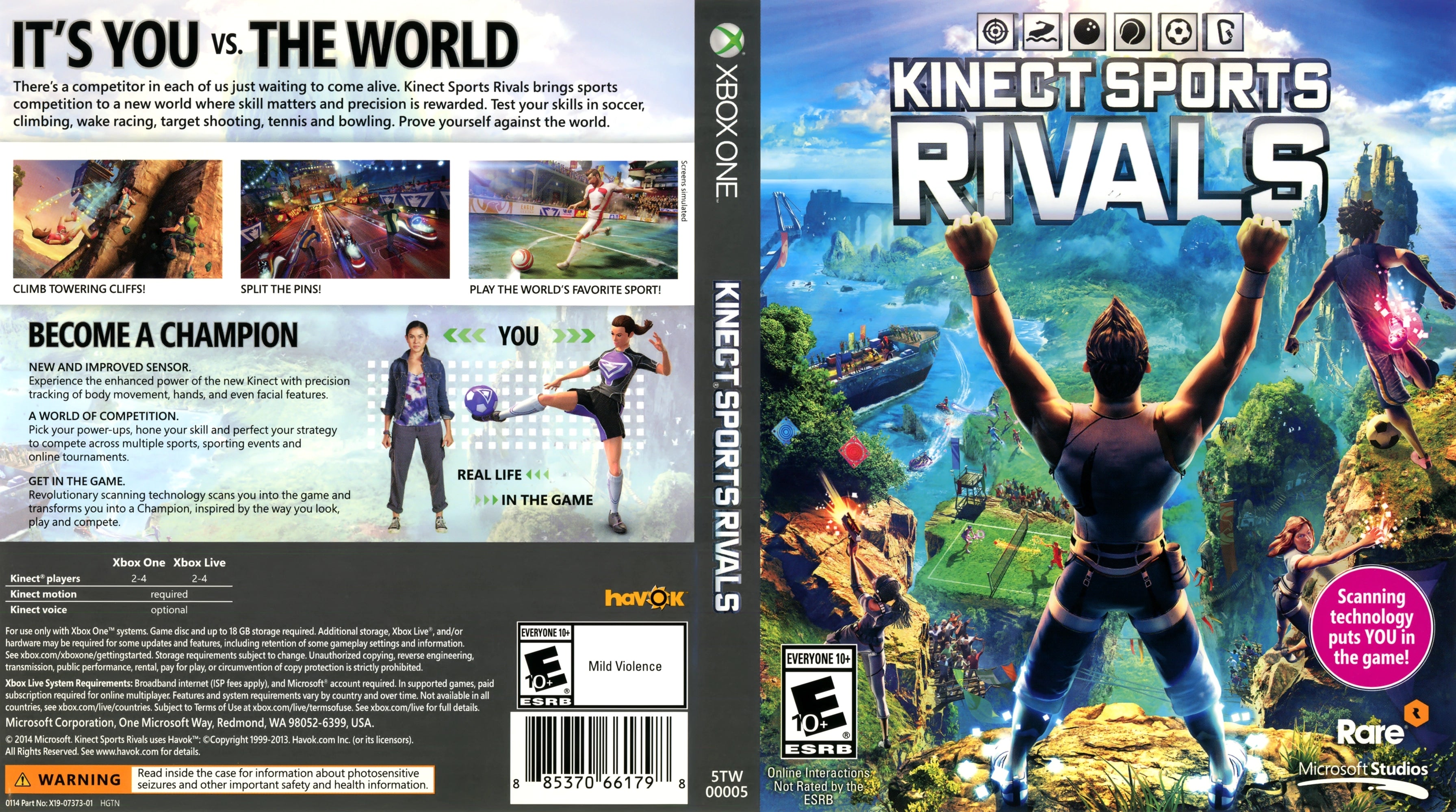 Kinect Sports Rivals Xbox One - Video Game - Used - CaveGamers - Image 4