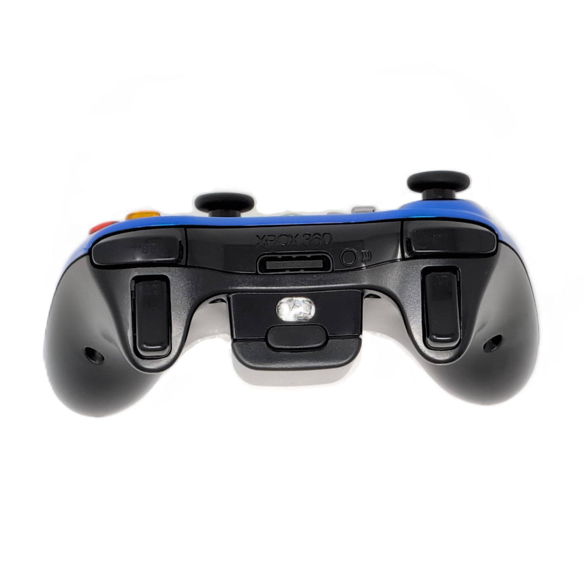 Xbox 360 Wireless Controller - Chrome Blue - Video Game Accessory - Used - CaveGamers - Image 4