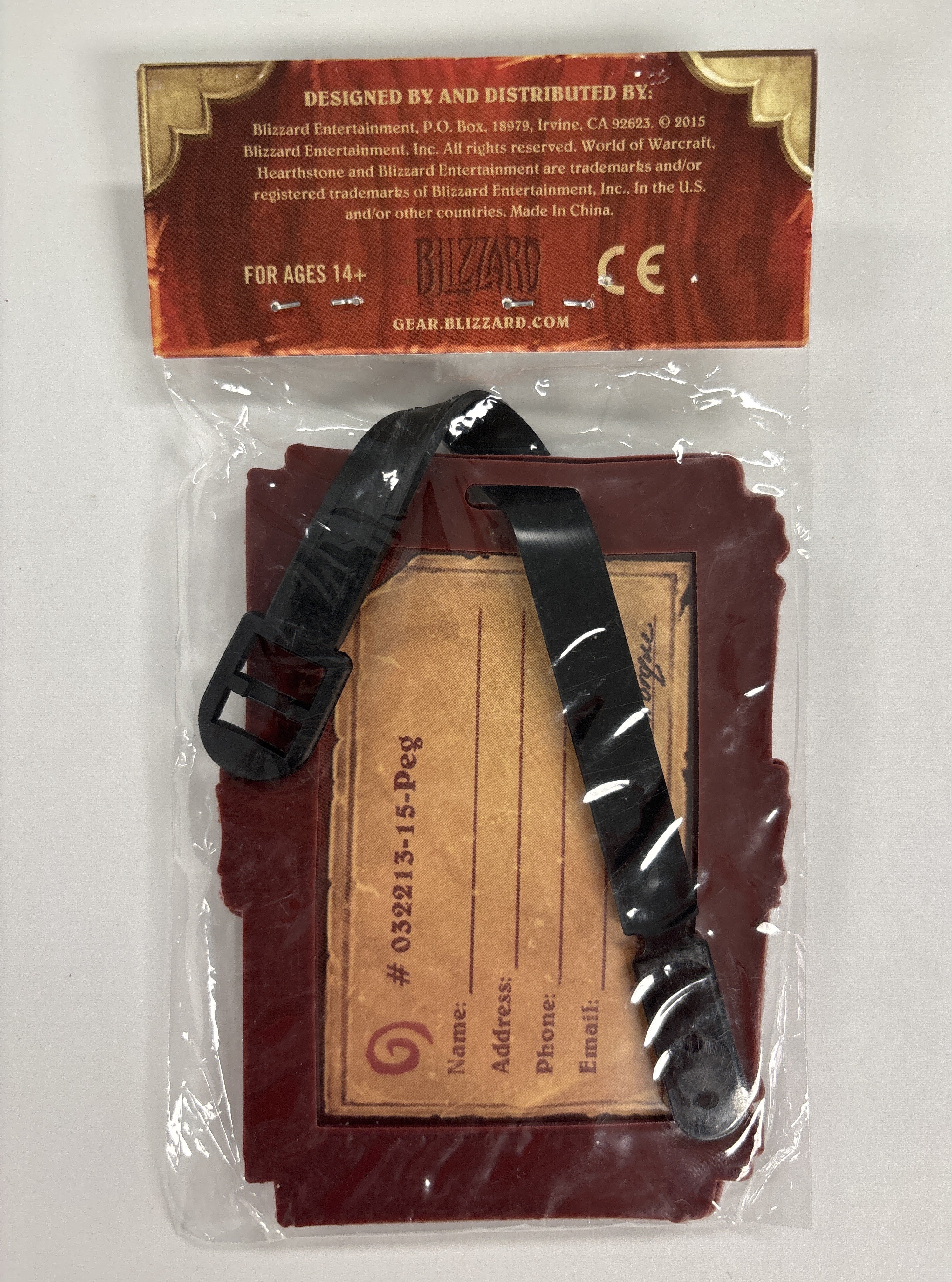 HearthStone Heroes of Warcraft Luggage Tag Blizzard Entertainment Brand New Sealed!