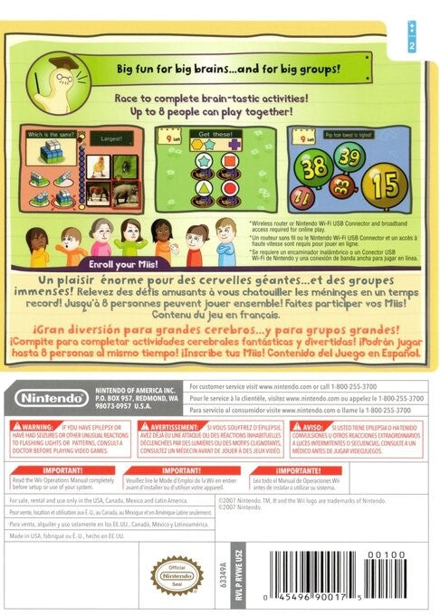 Big Brain Academy: Wii Degree - Video Game - Used - CaveGamers - Image 2