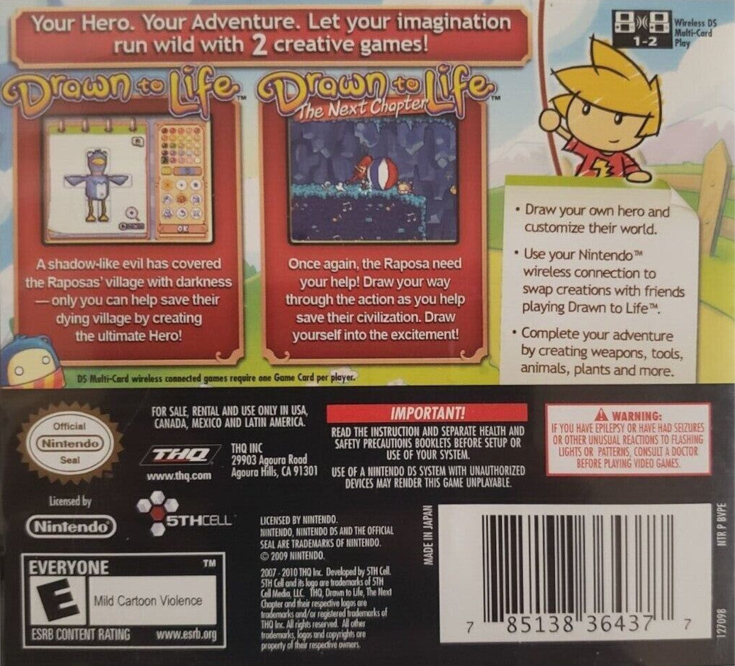 Drawn To Life Collection DS - Video Game - Used - CaveGamers - Image 2