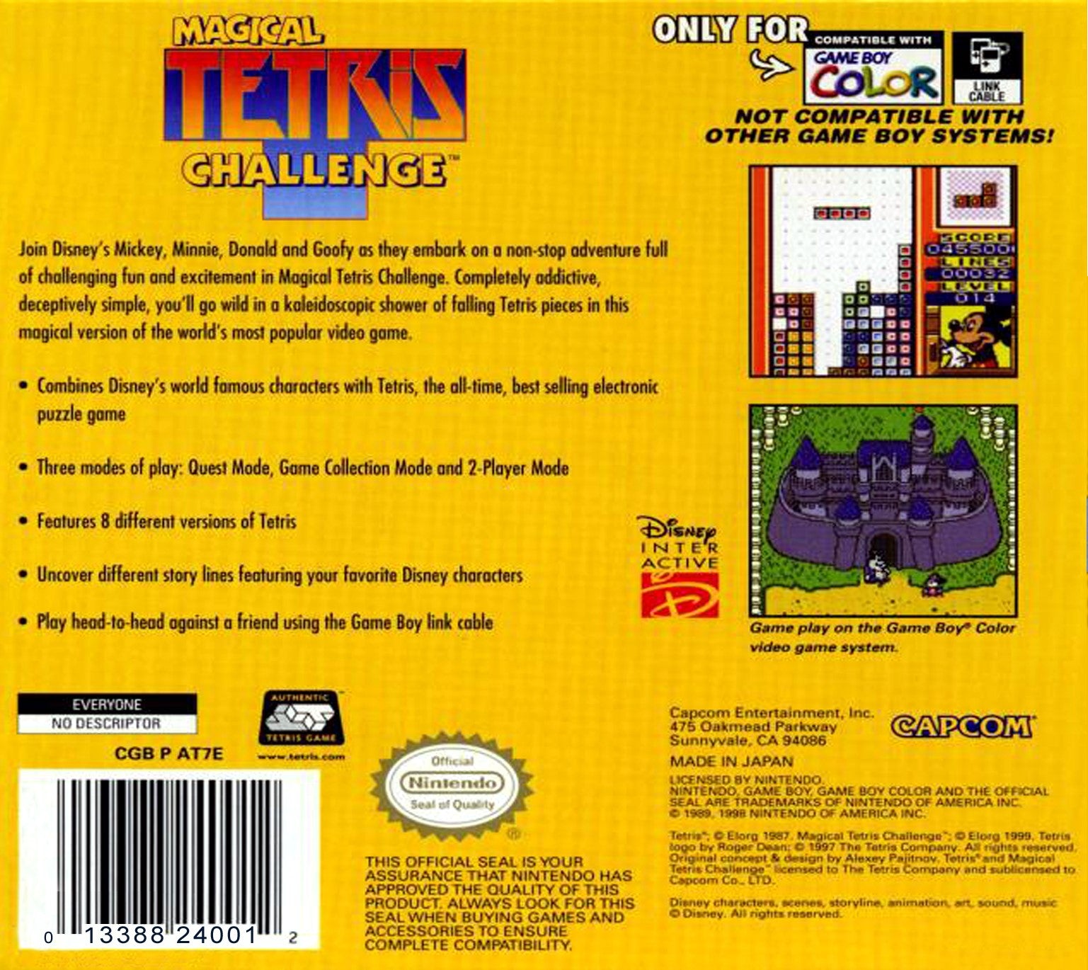 Magical Tetris Challenge Game Boy Color - Video Game - Used - CaveGamers - Image 2