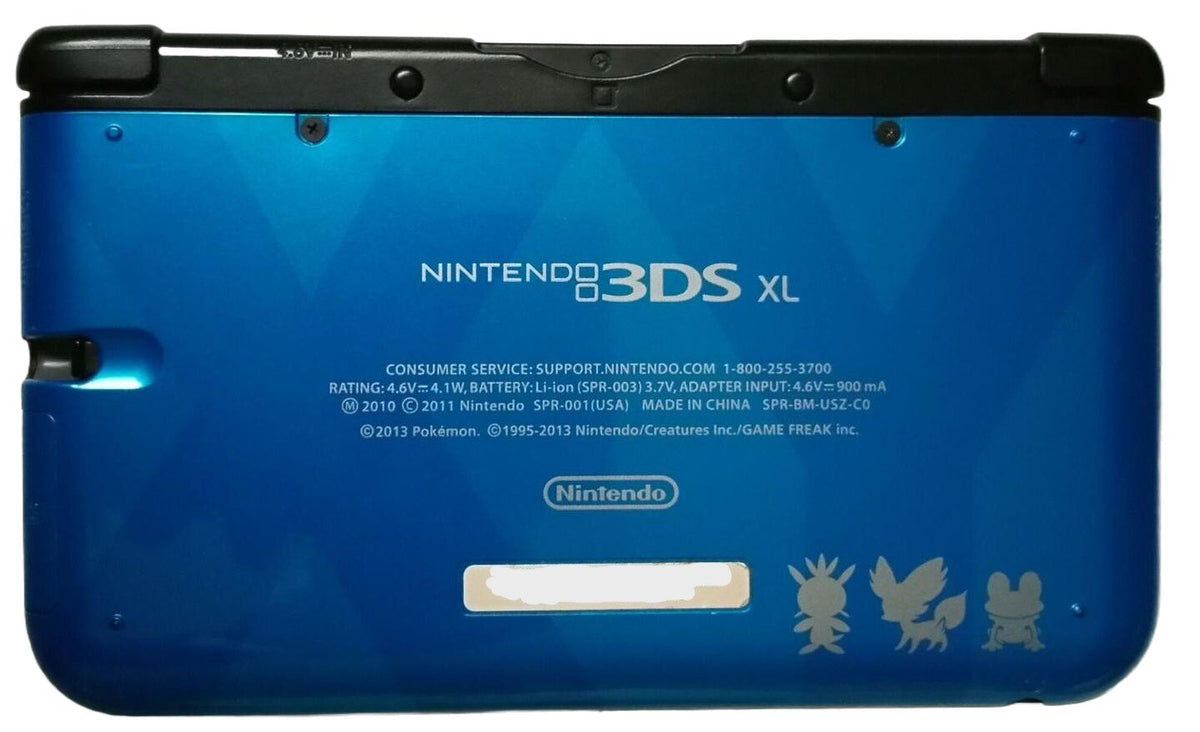 Nintendo 3DS XL - Pokemon X & Y Limited Edition - Blue - Video Game System - Used - CaveGamers - Image 3