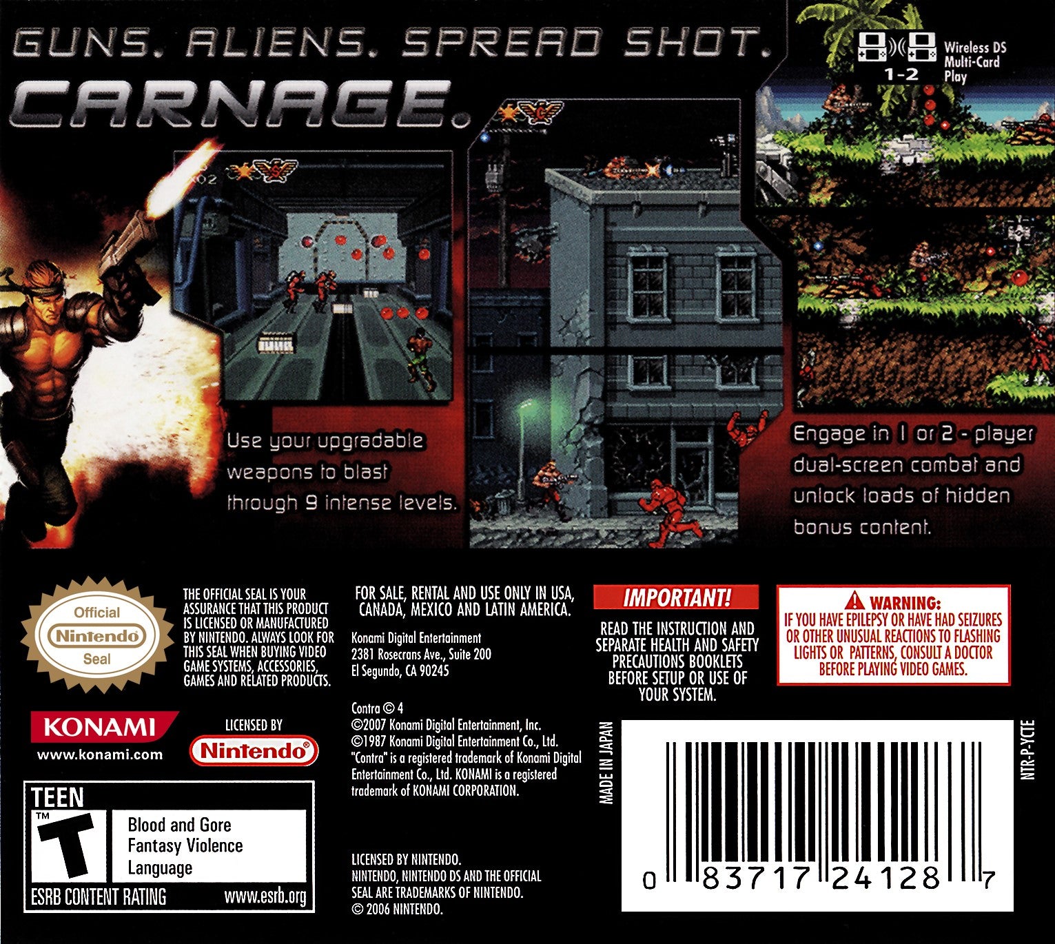 Contra 4 DS - Video Game - Used - CaveGamers - Image 2
