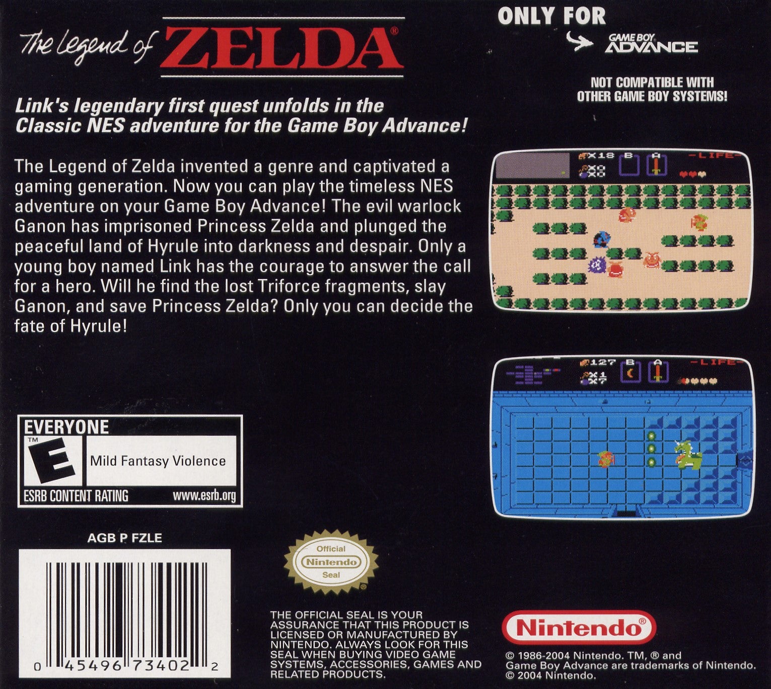 The Legend of Zelda Classic NES Series Game Boy Advance - Video Game - Used - CaveGamers - Image 2
