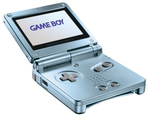 Game Boy Advance SP - Pearl Blue AGS-101 - Video Game System - Used - CaveGamers - Image 3
