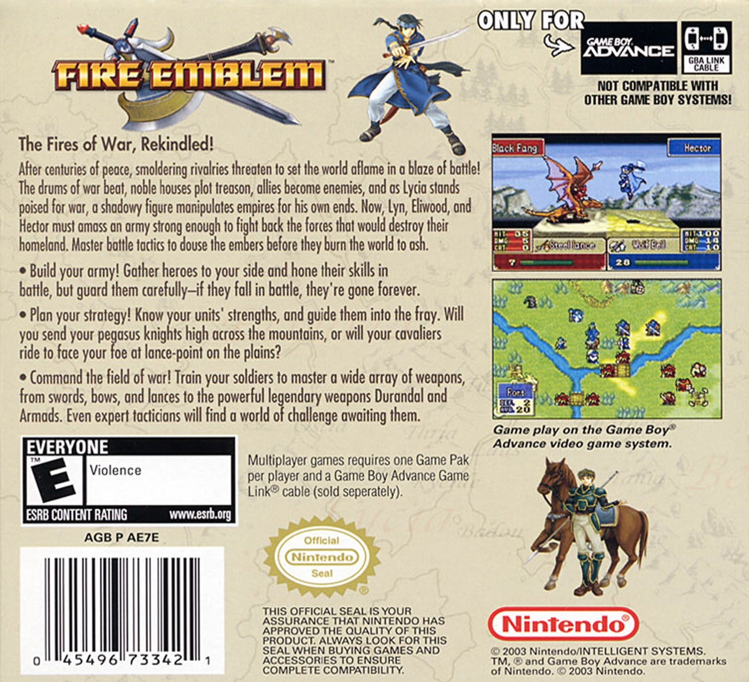Fire Emblem Game Boy Advance - Video Game - Used - CaveGamers - Image 2