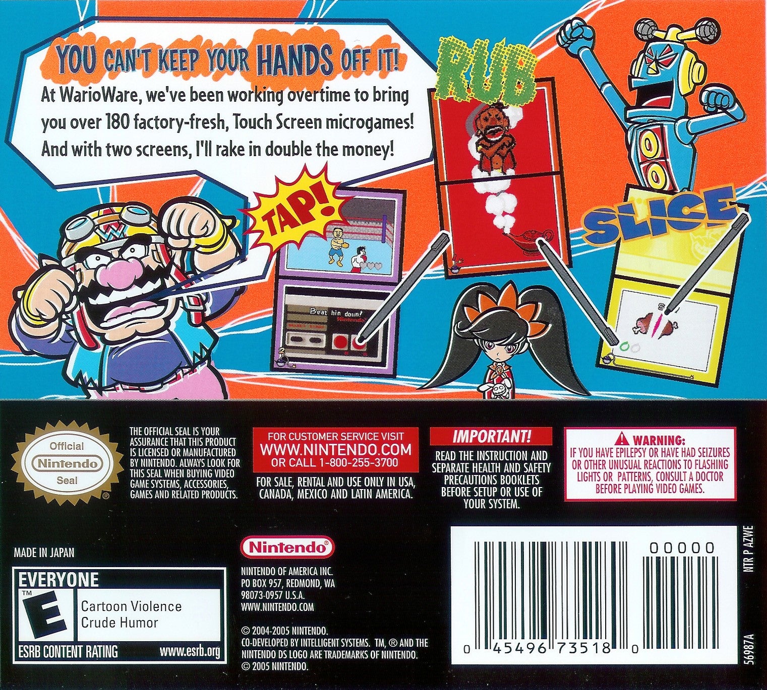 Warioware: Touched! DS - Video Game - Used - CaveGamers - Image 2