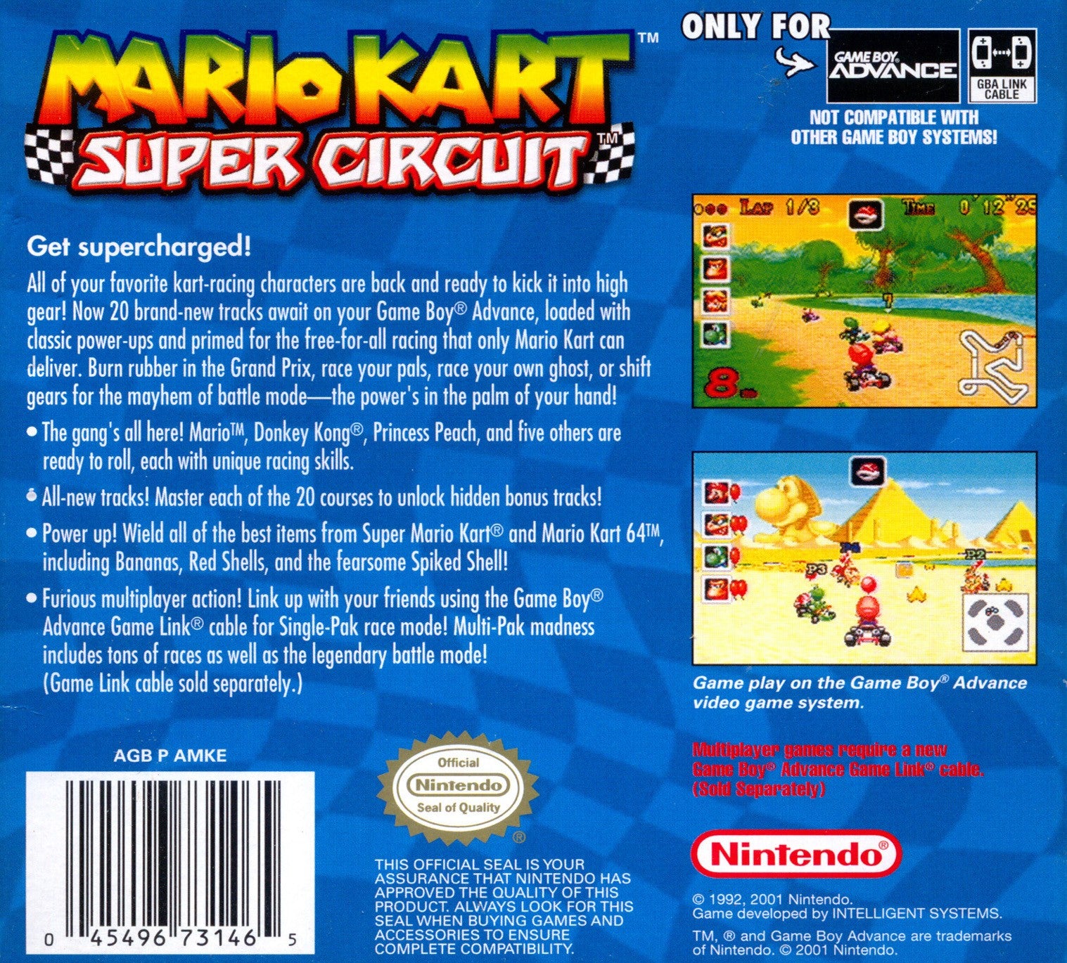 Mario Kart: Super Circuit Game Boy Advance - Video Game - Used - CaveGamers - Image 2