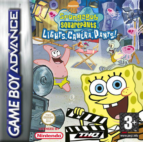 SpongeBob Squarepants: Lights, Camera, Pants Game Boy Advance - Video Game - Used - CaveGamers