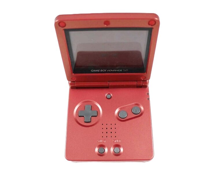 Game Boy Advance SP - Flame (Red) - Video Game System - Used - CaveGamers - Image 3