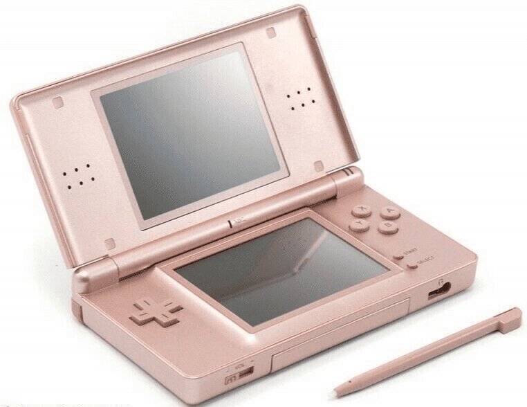 Nintendo DS Lite - Metallic Rose Nintendogs Version - Video Game System - Used - CaveGamers - Image 3