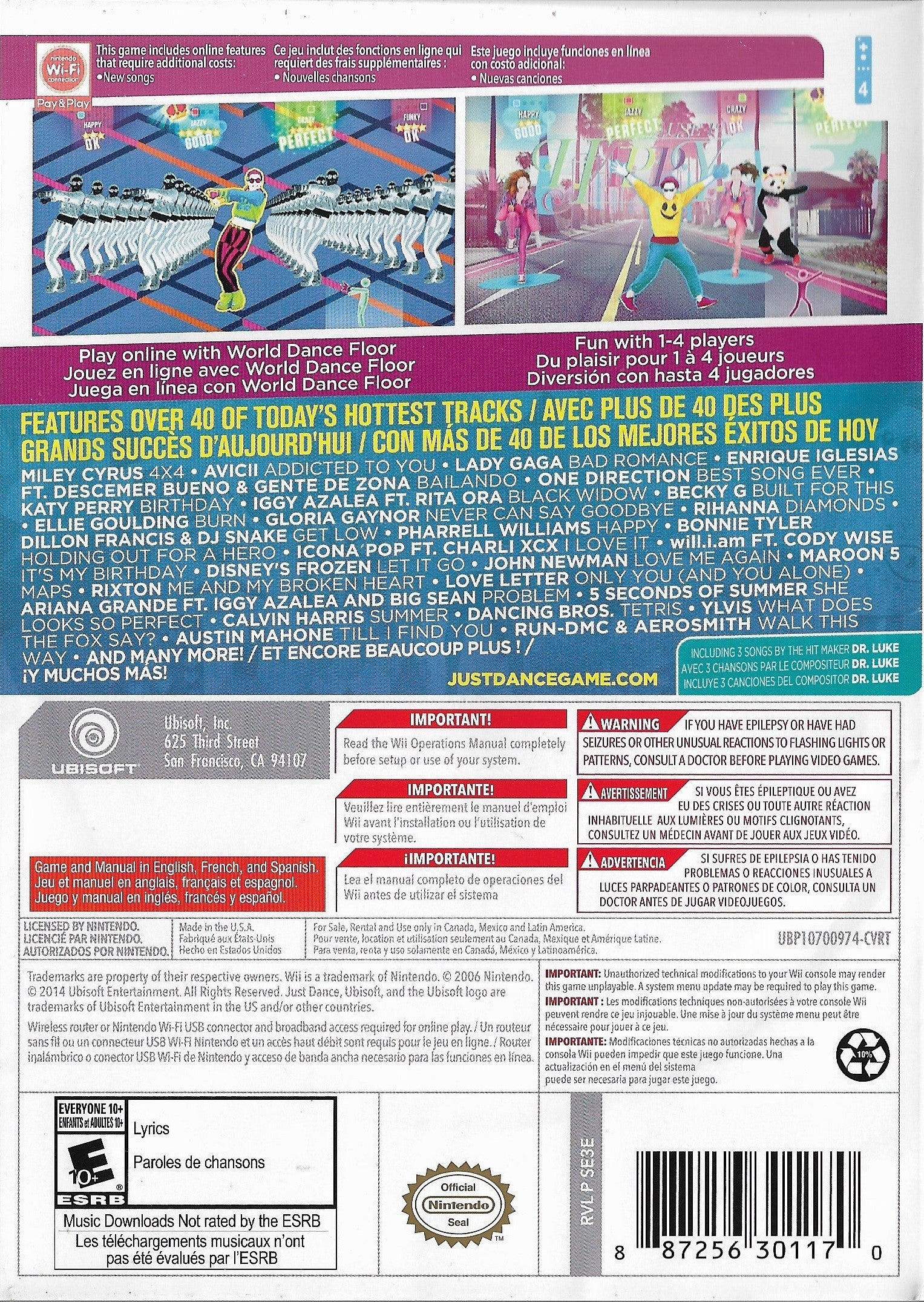 Just Dance 2015 Wii - Video Game - Used - CaveGamers - Image 2