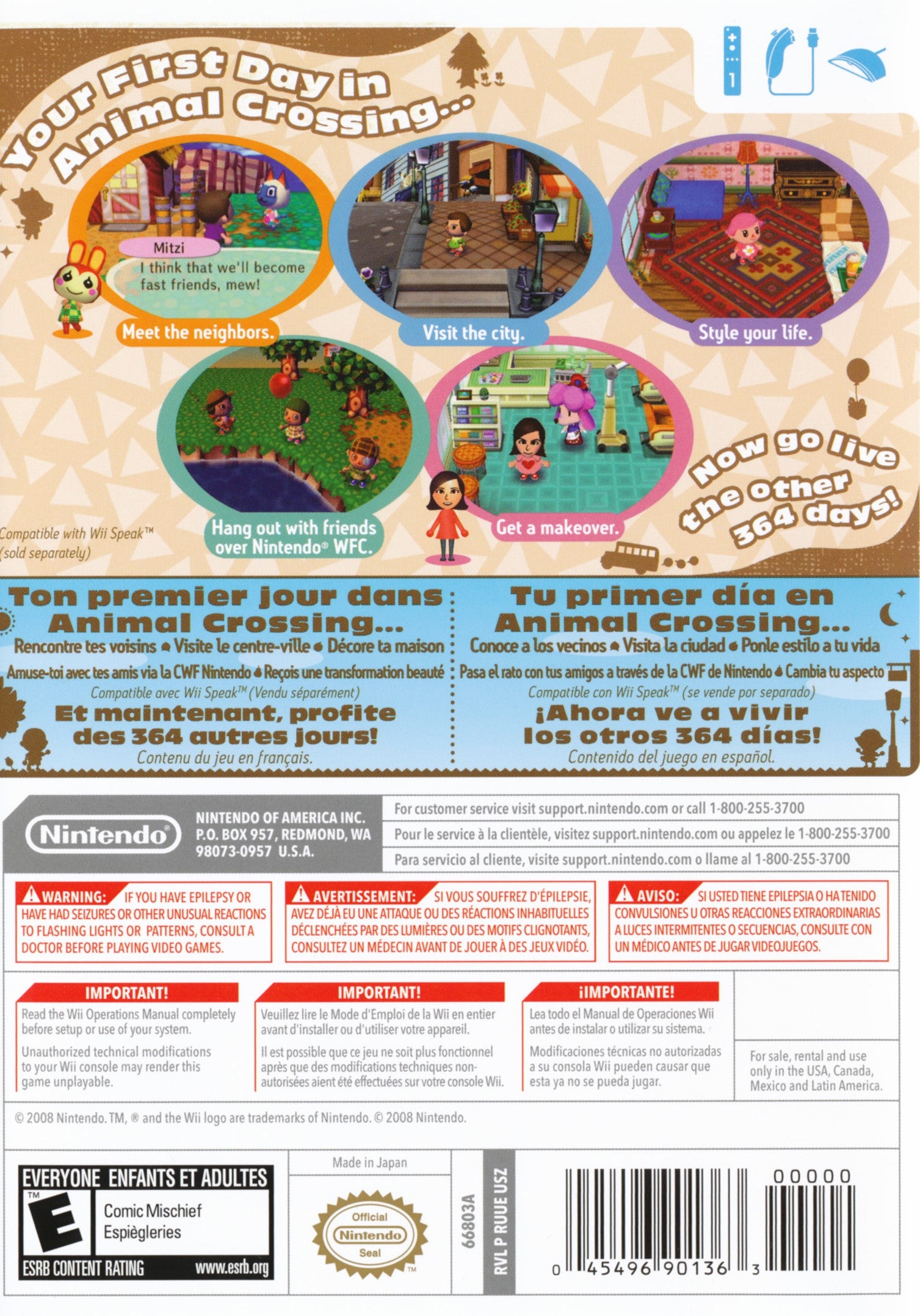 Animal Crossing: City Folk Wii - Video Game - Used - CaveGamers - Image 2