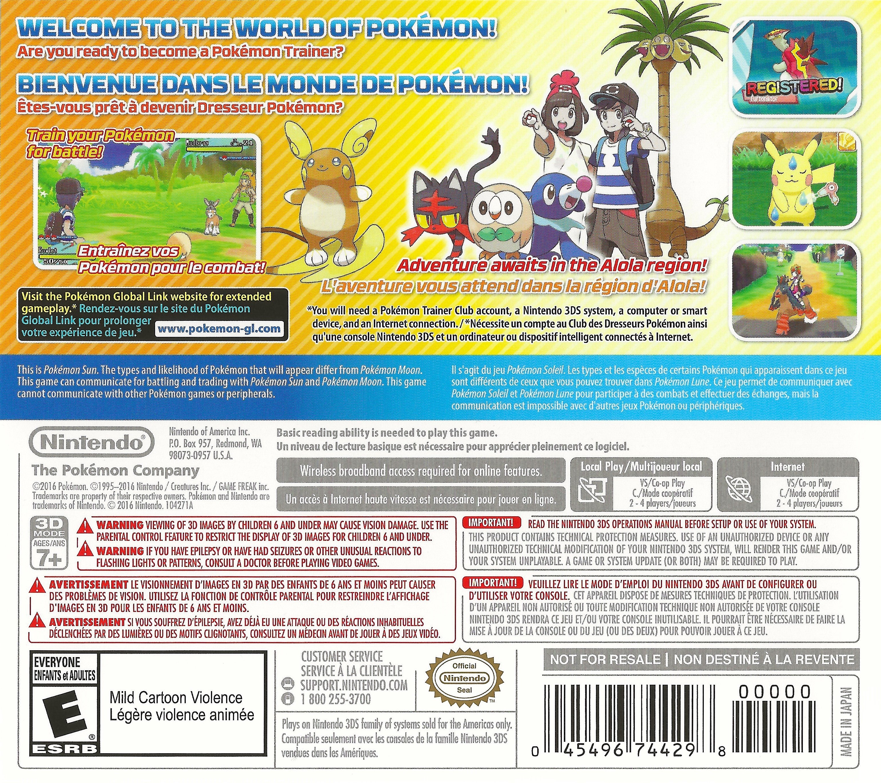 Pokemon Sun 3DS - Video Game - Used - CaveGamers - Image 2