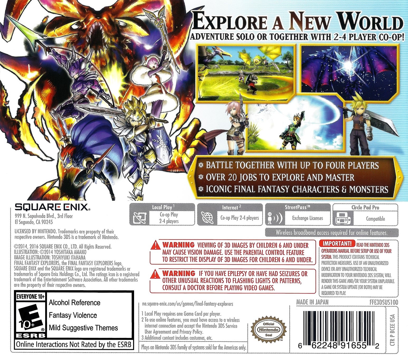 Final Fantasy Explorers 3DS - Video Game - Used - CaveGamers - Image 2
