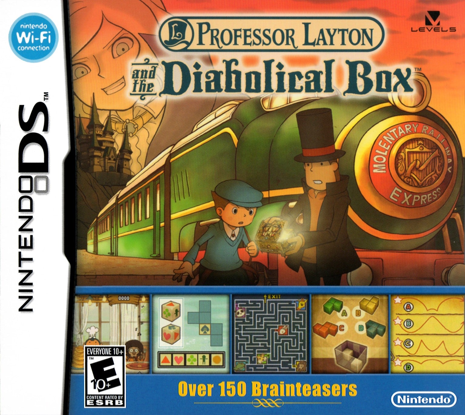 Professor Layton and the Diabolical Box DS - Video Game - Used - CaveGamers