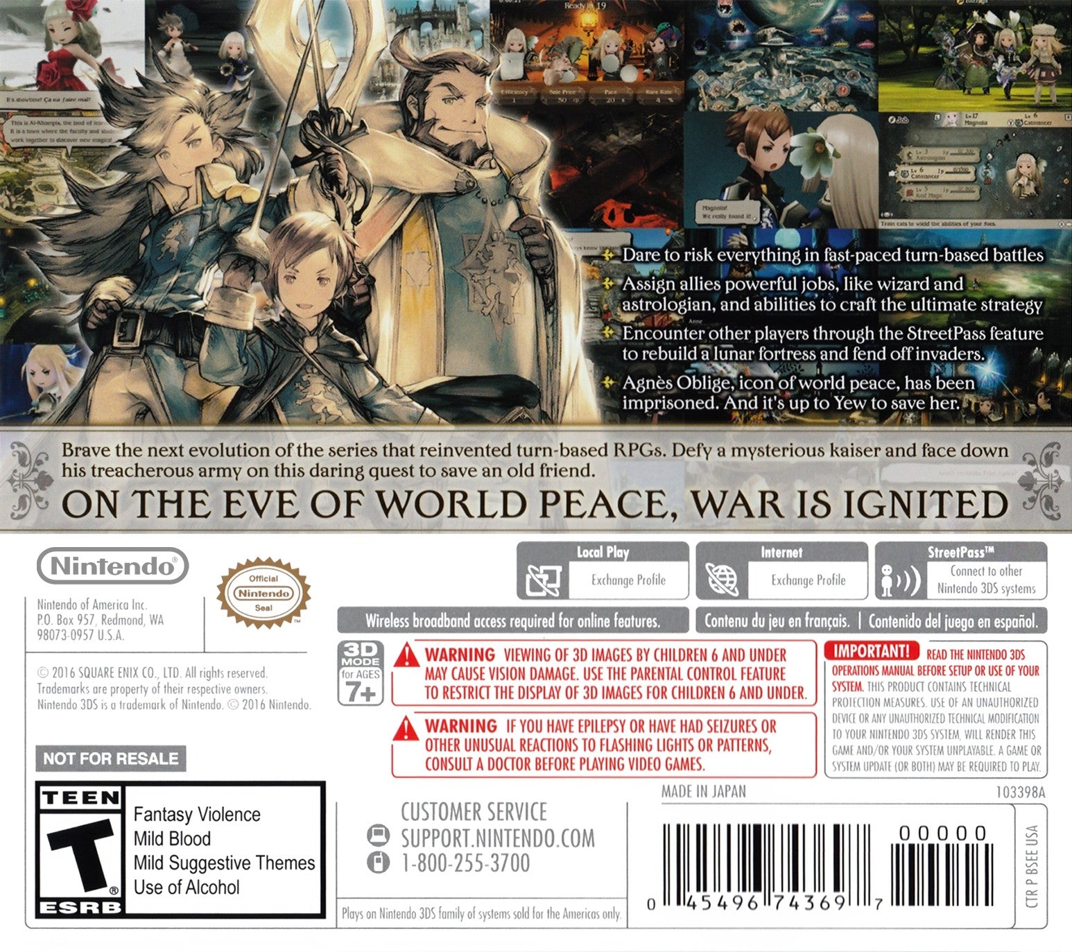 Bravely Second: End Layer 3DS - Video Game - Used - CaveGamers - Image 2