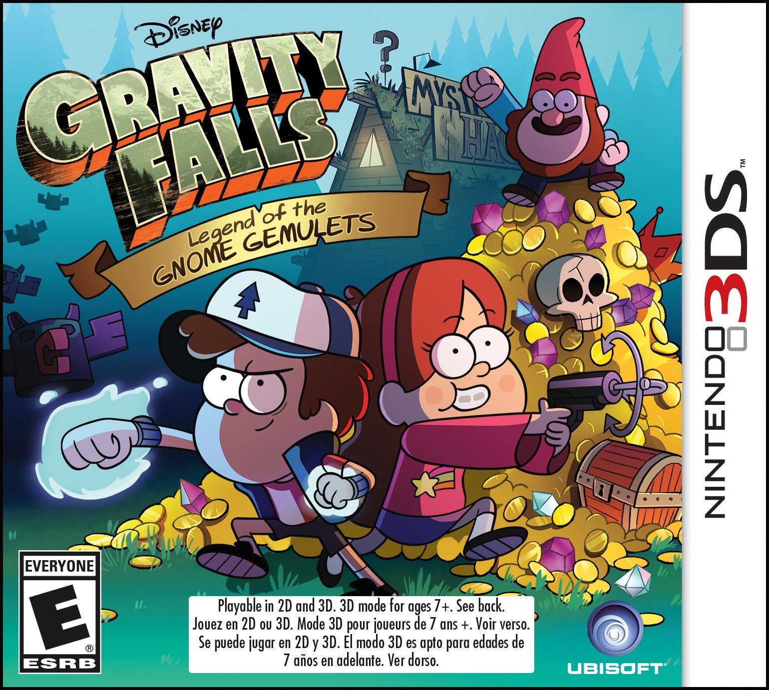 Gravity Falls: Legend of the Gnome Gemulets 3DS - Video Game - Used - CaveGamers
