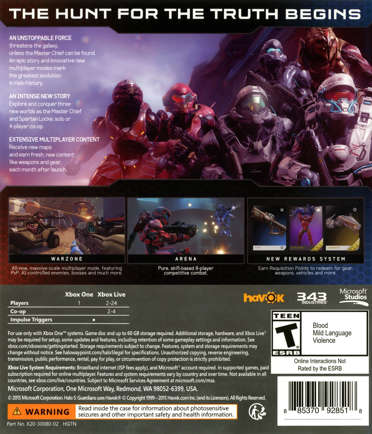 Halo 5: Guardians Xbox One - Video Game - Used - CaveGamers - Image 2