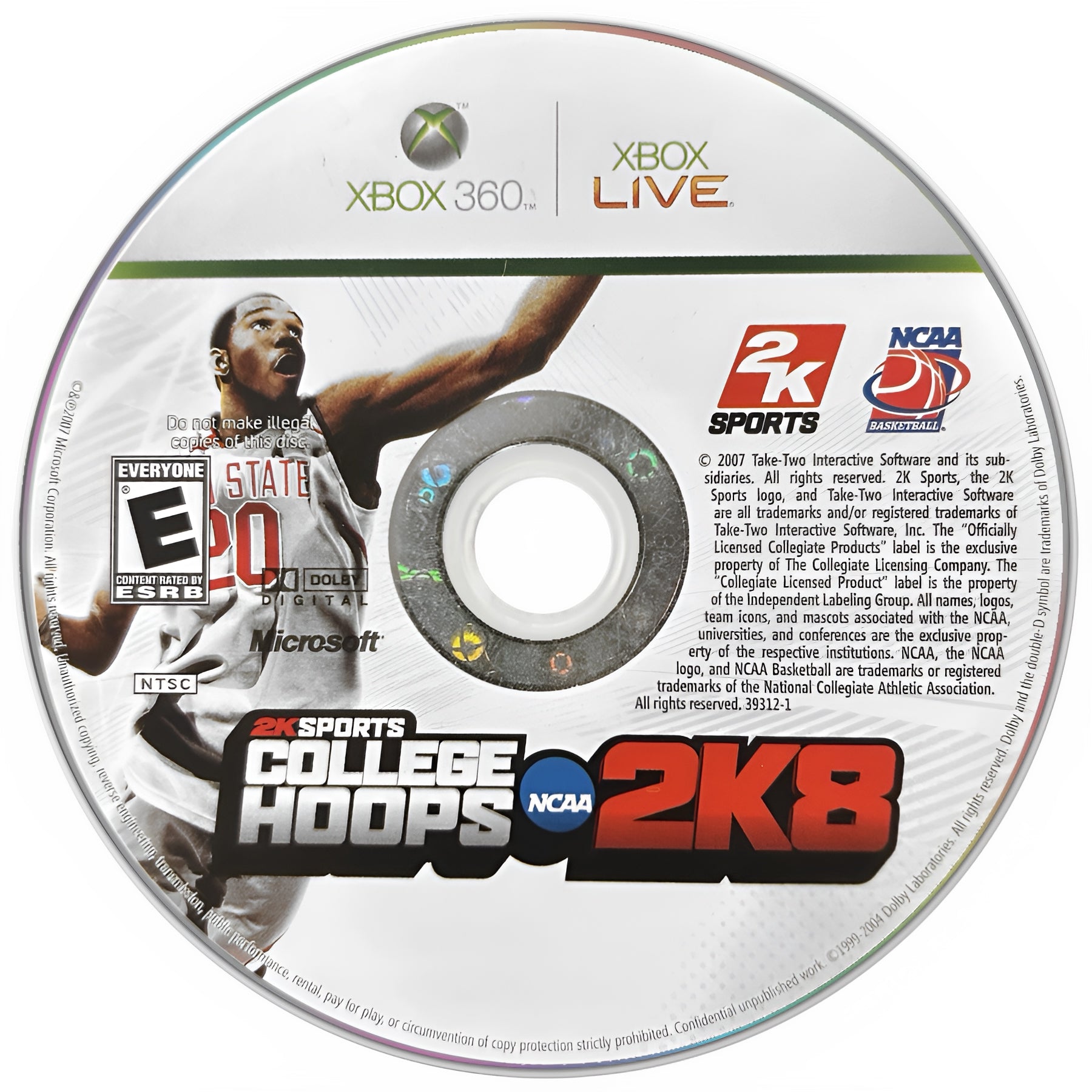 College Hoops 2K8 Xbox 360 - Video Game - Used - CaveGamers - Image 3