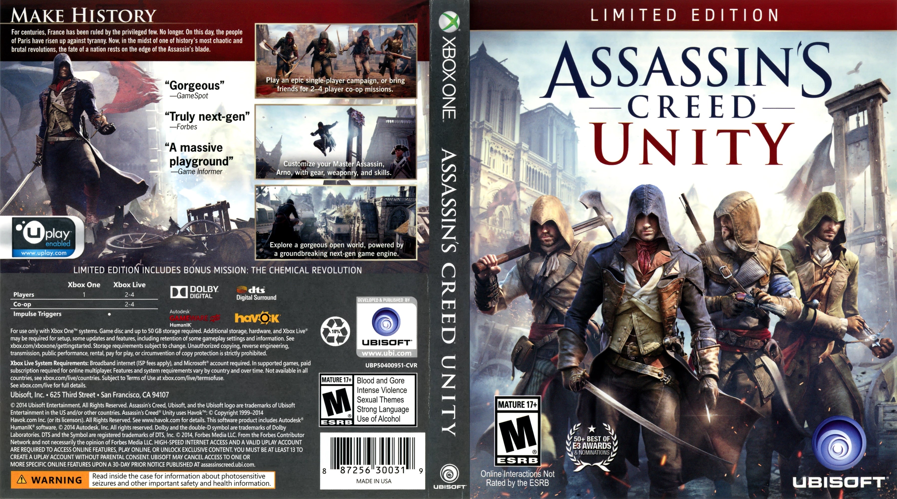 Assassin's Creed Unity Xbox One - Video Game - Used - CaveGamers - Image 5