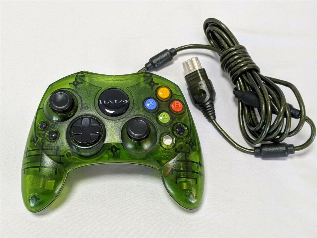 Original Xbox Console - Halo Special Edition Green - Video Game System - Used - CaveGamers - Image 3