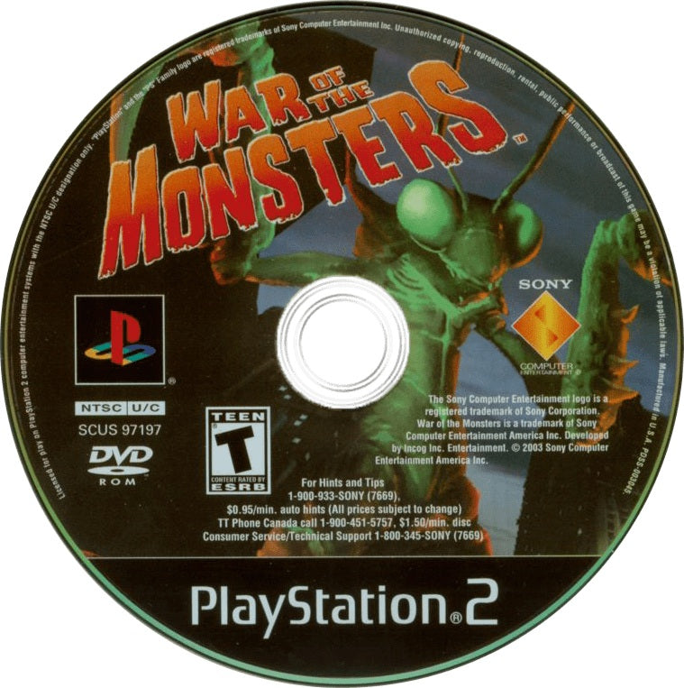 War of the Monsters PS2 - Video Game - Used - CaveGamers - Image 3