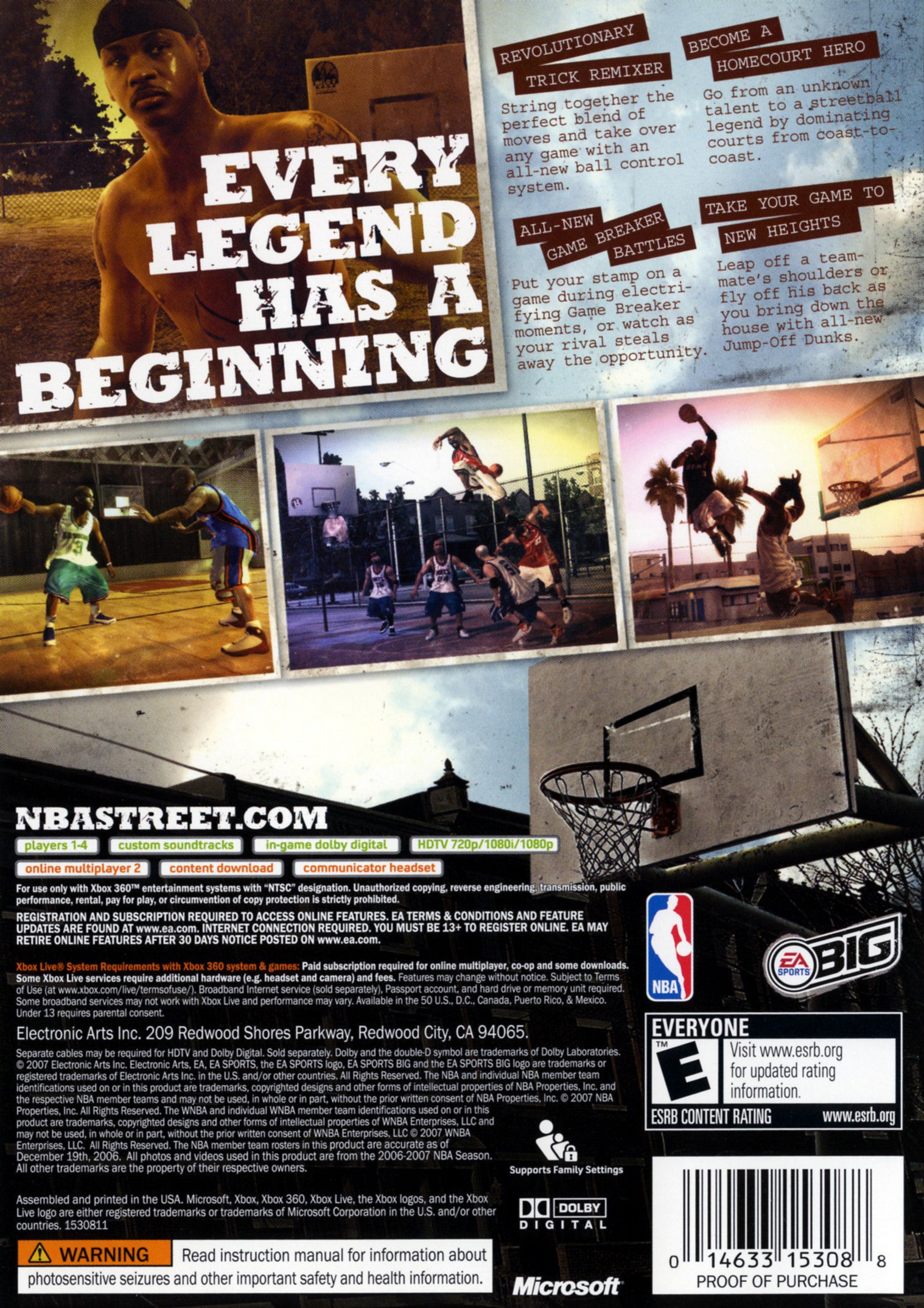 NBA Street Homecourt Xbox 360 - Video Game - Used - CaveGamers - Image 2