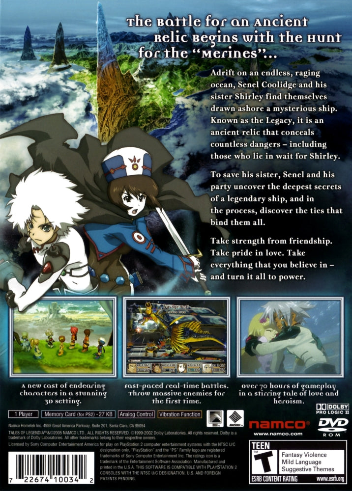 Tales of Legendia PS2 - Video Game - Used - CaveGamers - Image 2