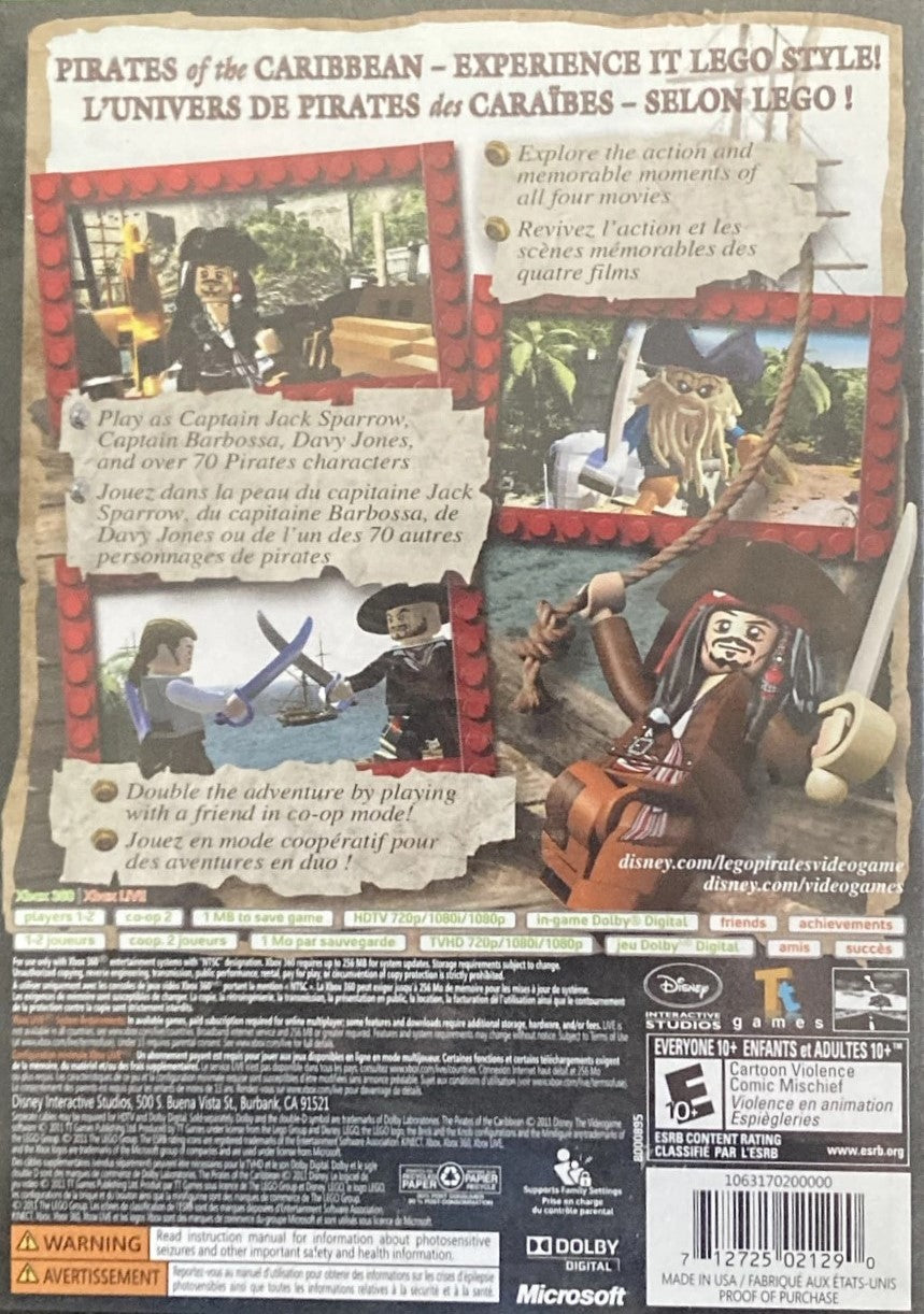 LEGO Pirates of the Caribbean Xbox 360 - Video Game - Used - CaveGamers - Image 2