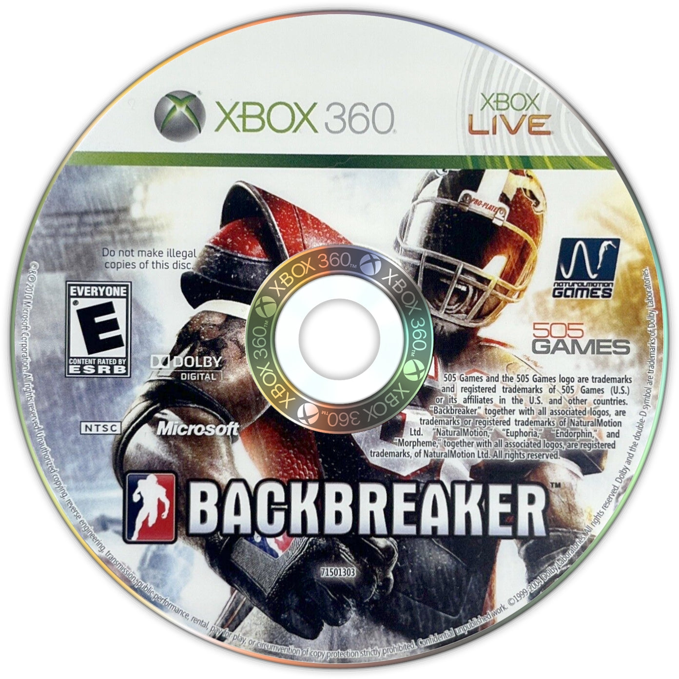 Backbreaker Football Xbox 360 - Video Game - Used - CaveGamers - Image 3