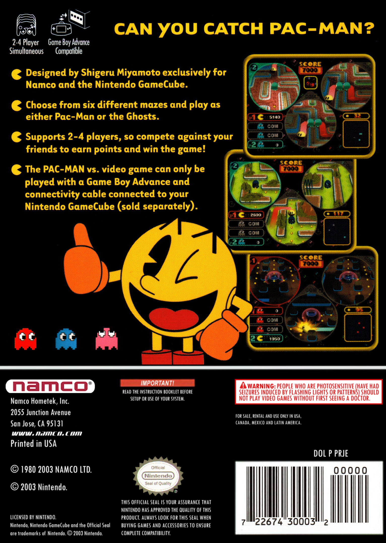 Pac-Man Vs. GameCube - Video Game - Used - CaveGamers - Image 2