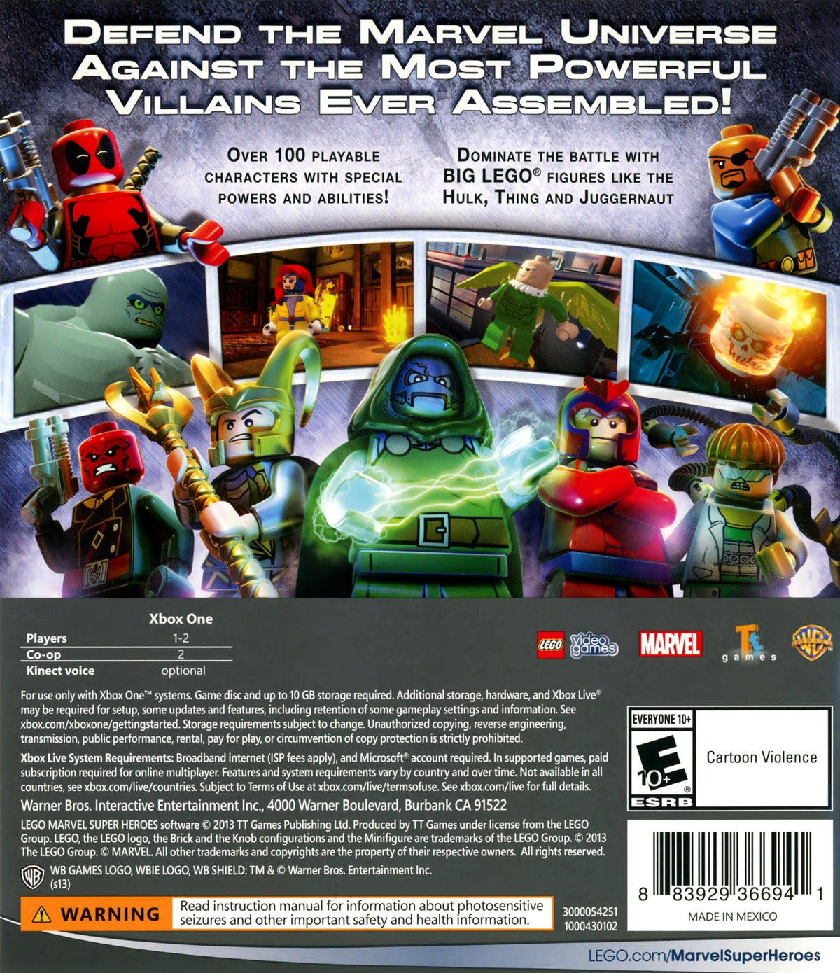 LEGO Marvel Super Heroes Xbox One - Video Game - Used - CaveGamers - Image 2