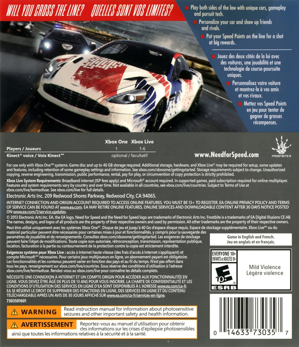 Need for Speed Rivals Xbox One - Video Game - Used - CaveGamers - Image 2