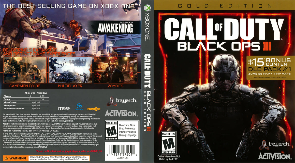 Call of Duty: Black Ops III Xbox One - Video Game - Used - CaveGamers - Image 5