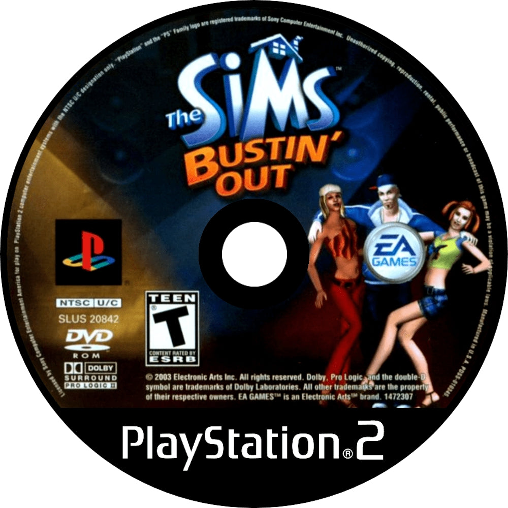 The Sims Bustin' Out PS2 - Video Game - Used - CaveGamers - Image 3