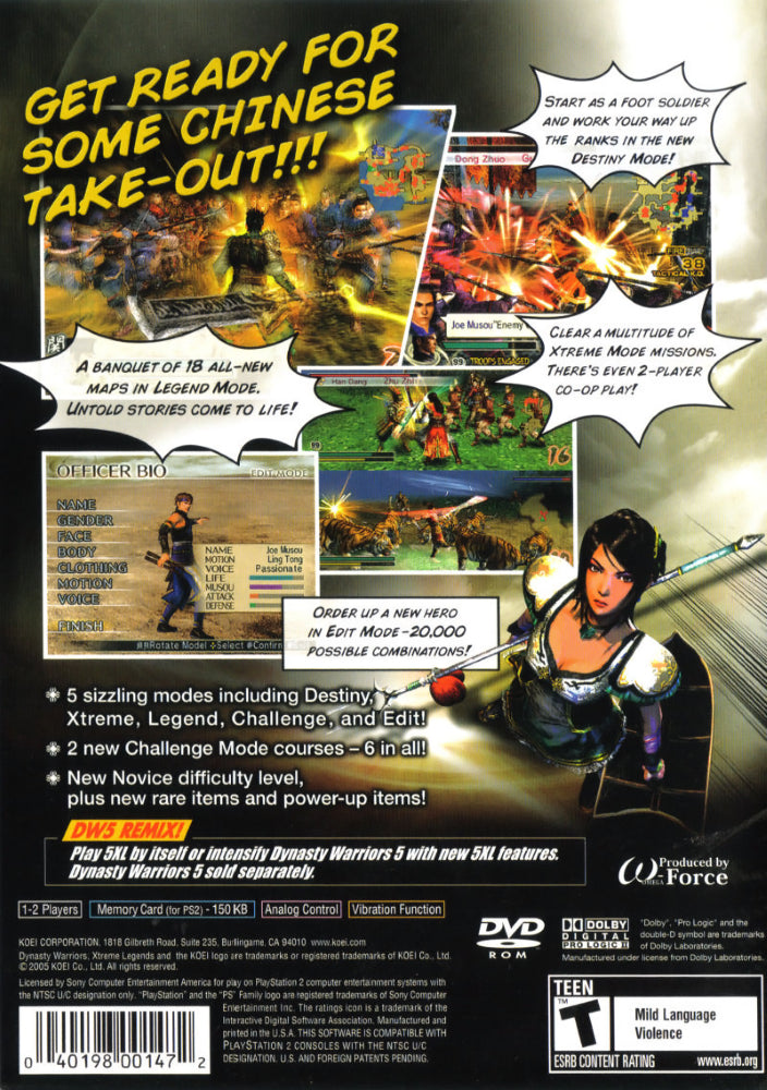 Dynasty Warriors 5 Xtreme Legends