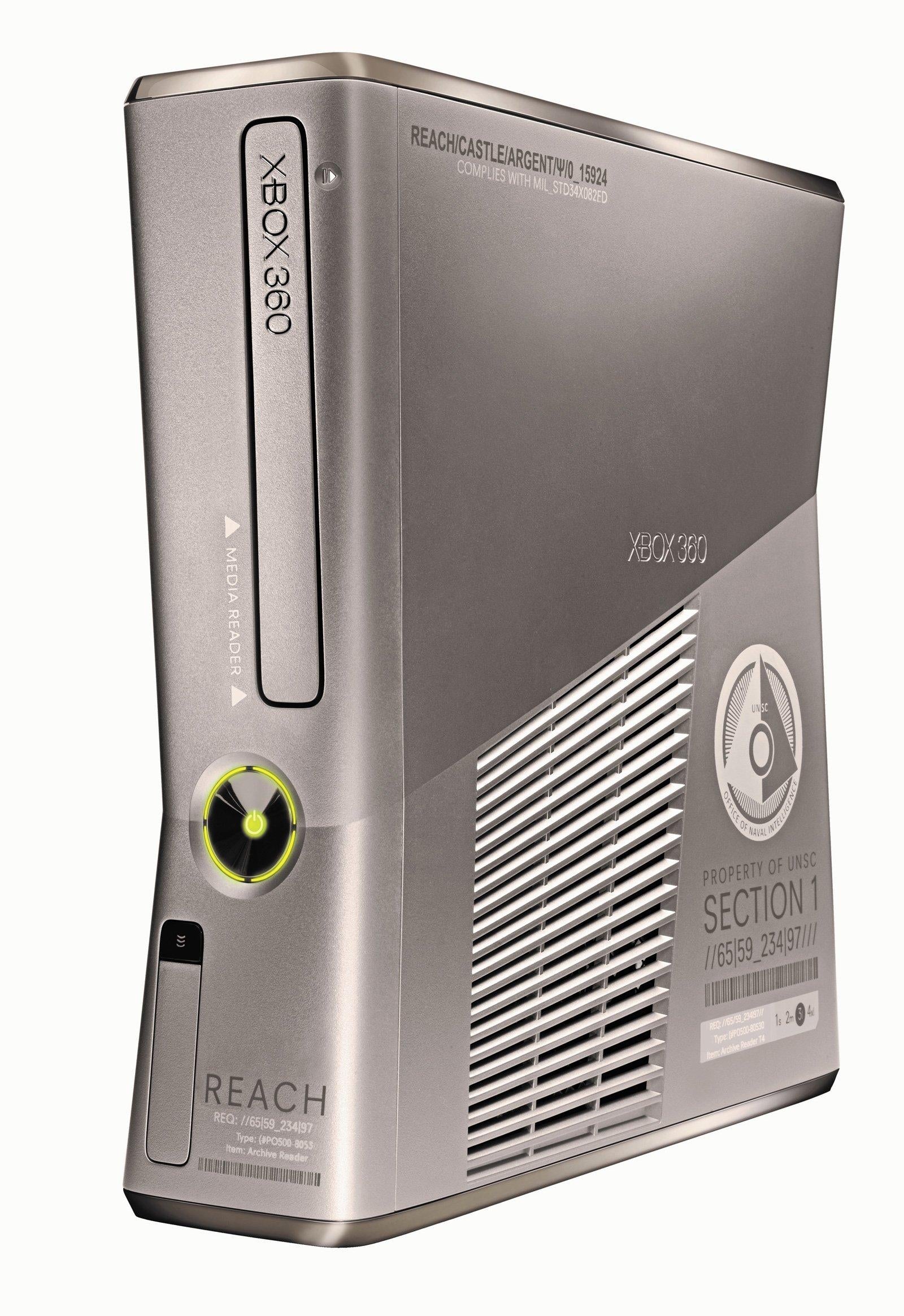 Xbox 360 Slim Console - Halo Reach Edition - Video Game System - Used - CaveGamers - Image 3