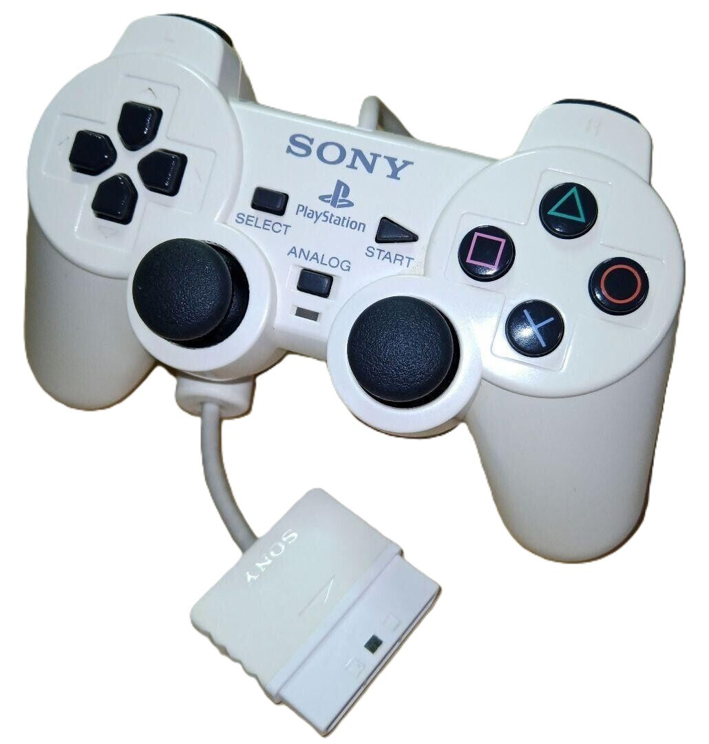Playstation 2 Dualshock 2 Controller - White PS2 - Video Game Accessory - Used - CaveGamers - Image 2