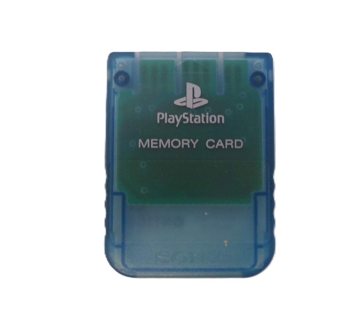 PlayStation Memory Card - Island Blue - Video Game Accessory - Used - CaveGamers